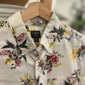 J. Crew Men's Floral Print Shirt - Multicolor